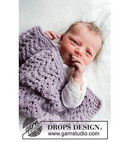 Babydeken gemaakt van Drops Big Merino