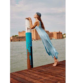 Zomers mutsje Pearl of Pearls gemaakt van Haaknaalden