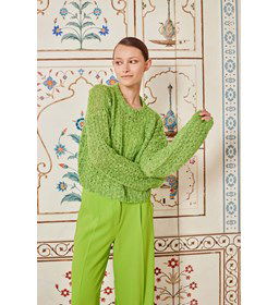 Damestrui met weefpatroon