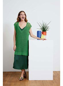 Tuniek in kantpatroon