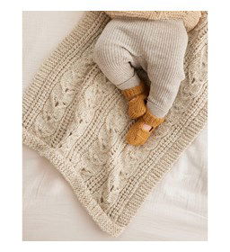 Babydeken met fantasie stekenpatroon