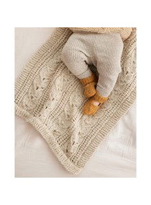 Babydeken met fantasie stekenpatroon