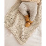 Breipatroon Babydeken met fantasie stekenpatroon
