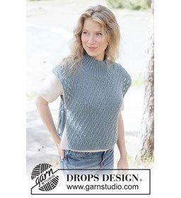 Sea Lace Vest gemaakt van Drops Alpaca