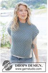 Breipatroon Sea Lace Vest van andere kant