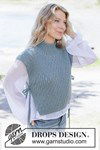Breipatroon Sea Lace Vest van andere kant