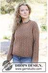 Breipatroon Walnut Dreams Sweater van andere kant