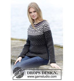 Trui met Noors patroon gemaakt van Drops Karisma