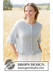 Elegant gebreid vest met golvend kantpatroon in alpaca