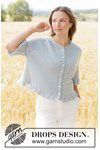 Breipatroon Elegant gebreid vest met golvend kantpatroon in alpaca van andere kant