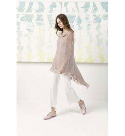 Poncho gemaakt van Lang Yarns Norma - Norma Color