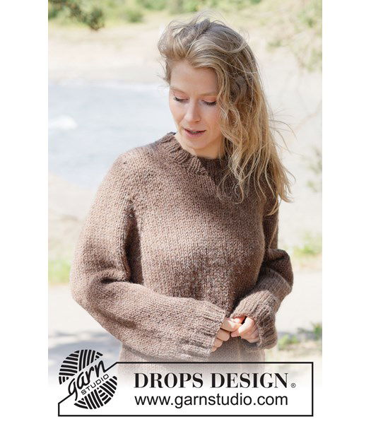 Breipatroon Warme gebreide trui met ronde pas | Top-down patroon