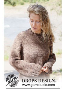 Warme gebreide trui met ronde pas | Top-down patroon