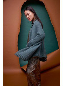 Vest afgewerkt met ribbels