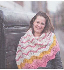 Sjaal Zijwaartse Chevron gemaakt van Durable Cosy Fine