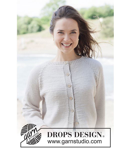 Breipatroon Top-down gebreid damesvest met raglanmouwen