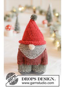 Gebreide Kerstman met baard | Patroon voor Kerst