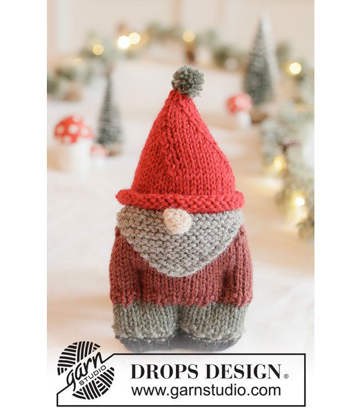 Haakpatroon Gebreide Kerstman met baard | Patroon voor Kerst