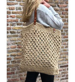 Tas gemaakt van Natuurlijk draad-touw