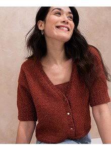 damesvest Lysandre met korte mouwen