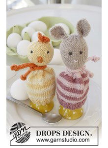 Gebreide eierwarmers voor Pasen van Baby Merino.