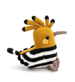 Vogel met strepen en kam gemaakt van Rico Ricorumi