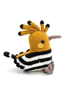 Vogel met strepen en kam