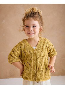 Kindervestje met driekwart mouwen