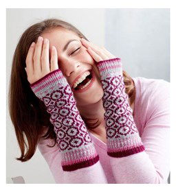 Polswarmers gemaakt van Lang Yarns Jawoll