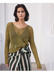 Damestrui met ribbelpatroon