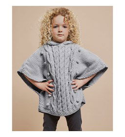 Kinderponcho gemaakt van Phildar Phil merinos 6