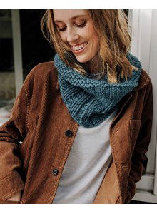 Snood in ribbel-, tricot- en boordsteek