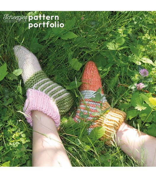 Breipatroon puntige pantoffels