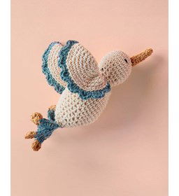 Vliegende kolibrie gemaakt van Phildar Phil Coton Mimi