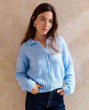 Damesvest met kraagje