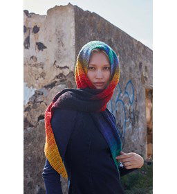 Driehoekige sjaal gemaakt van Lang Yarns Move 6