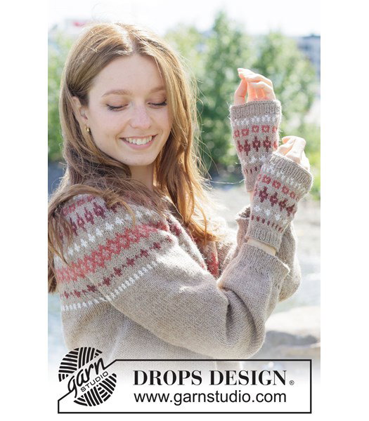 Breipatroon polswarmers Berry Charm Wrist Warmers