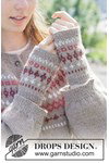Breipatroon polswarmers Berry Charm Wrist Warmers van andere kant
