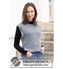 Dames top gemaakt van Drops Kid Silk