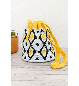 Mochila tas Cauca gemaakt van DMC Nova Vita 4