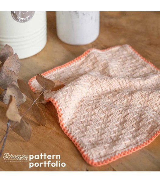 Brei- en haakpatroon Pure Dishcloth