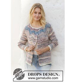 vest voor dames gemaakt van Drops Fabel
