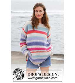 Trui gemaakt van Drops Brushed Alpaca Silk