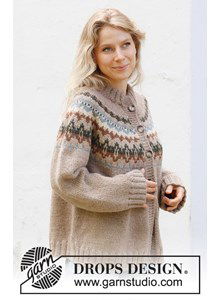 Damesvest met Scandinavisch patroon