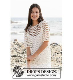 Dames shirt gemaakt van Drops Cotton Merino