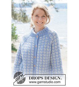 River Breakup Cardigan gemaakt van knopen