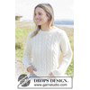 damestrui met kabelpatroon Braided Thoughts Sweater gemaakt van Rondbreinaald nr 4