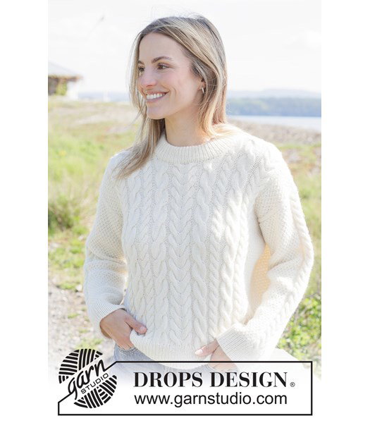 Breipatroon damestrui met kabelpatroon Braided Thoughts Sweater