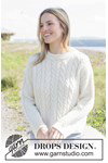 Breipatroon damestrui met kabelpatroon Braided Thoughts Sweater van andere kant