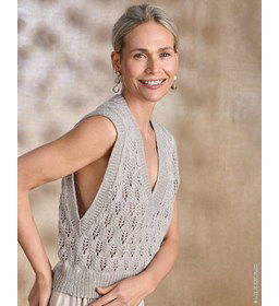 spencer met wijde armsgaten gemaakt van Breinaalden